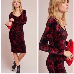 Anthropologie‎ Dierdre Velvet Column Dress NWT SZ S